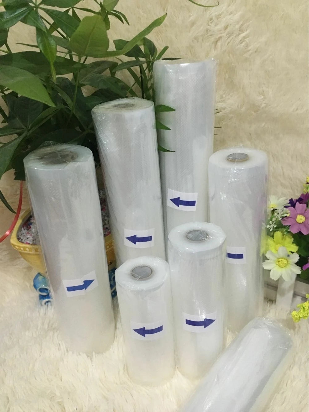 BPA FREE Household Food saver Vacuum bag Storage Bags Machine Film Sealer Vacuum Packer Saran Wrap Food Fresh Keeping 1 Roll