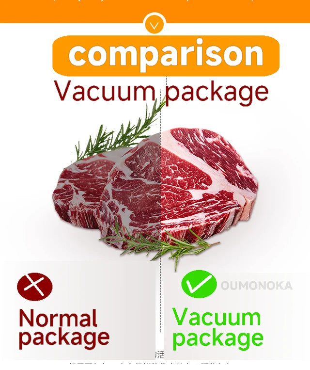 Professional vacuum sealer for packaging of food and kitchen products - Plastic bag sealer