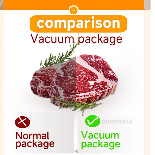 Professional vacuum sealer for packaging of food and kitchen products - Plastic bag sealer