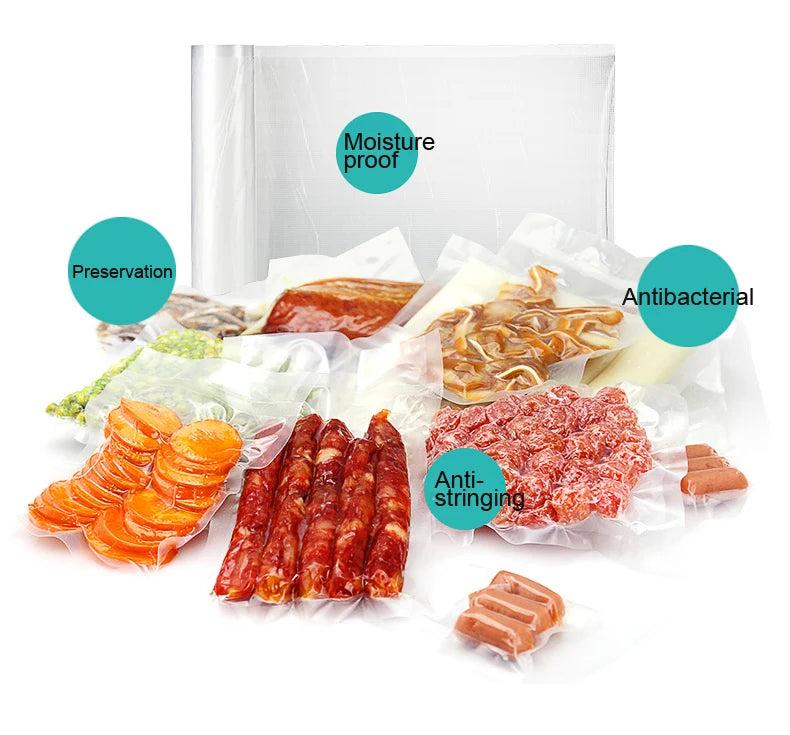 BPA FREE Household Food saver Vacuum bag Storage Bags Machine Film Sealer Vacuum Packer Saran Wrap Food Fresh Keeping 1 Roll