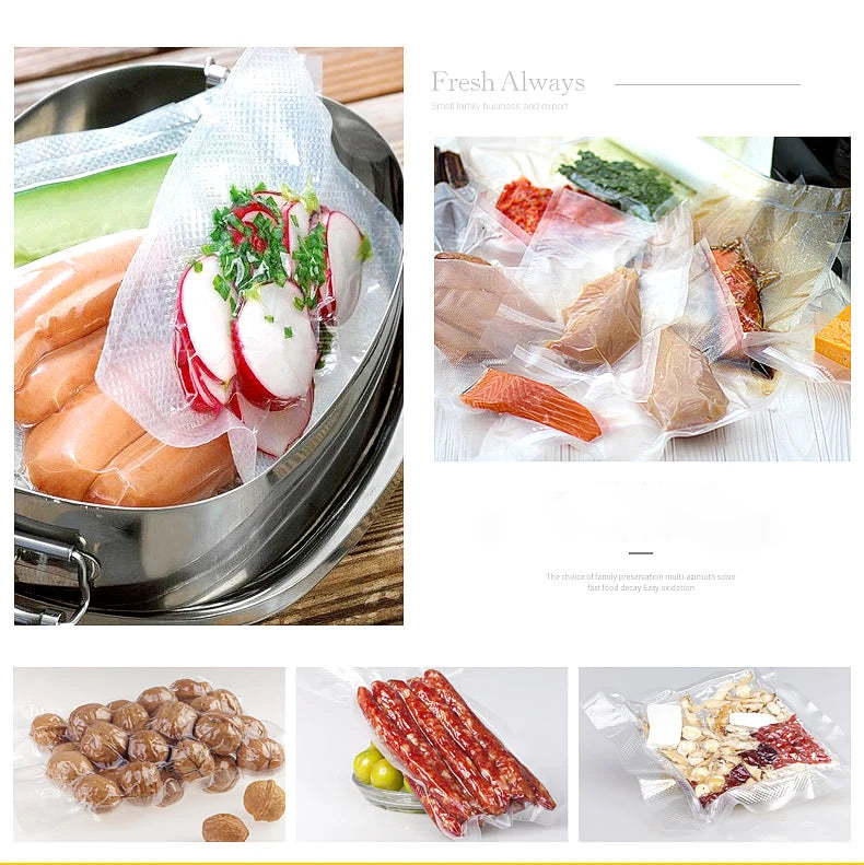 BPA FREE Household Food saver Vacuum bag Storage Bags Machine Film Sealer Vacuum Packer Saran Wrap Food Fresh Keeping 1 Roll