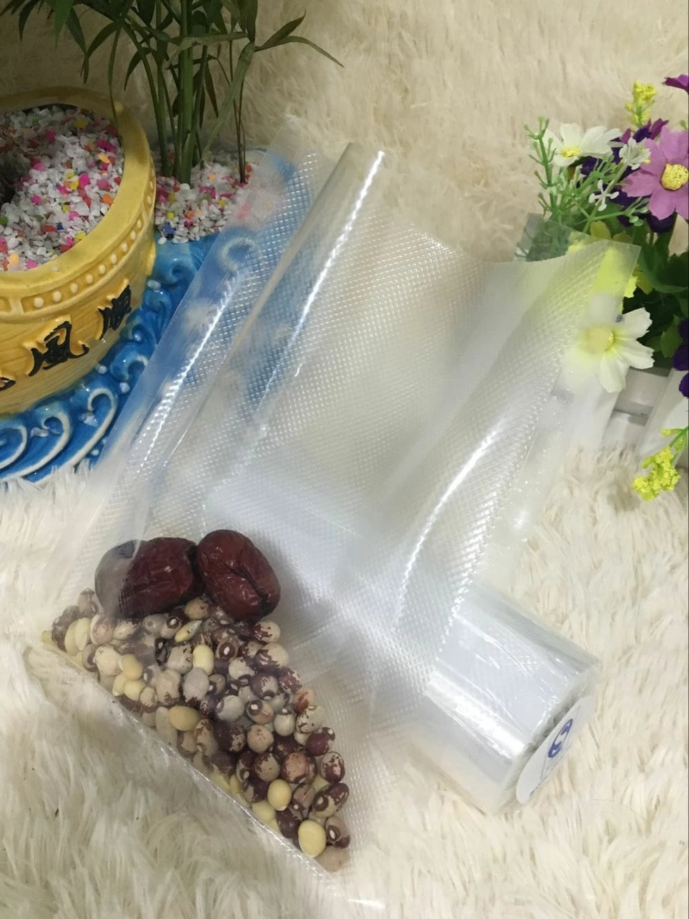 BPA FREE Household Food saver Vacuum bag Storage Bags Machine Film Sealer Vacuum Packer Saran Wrap Food Fresh Keeping 1 Roll