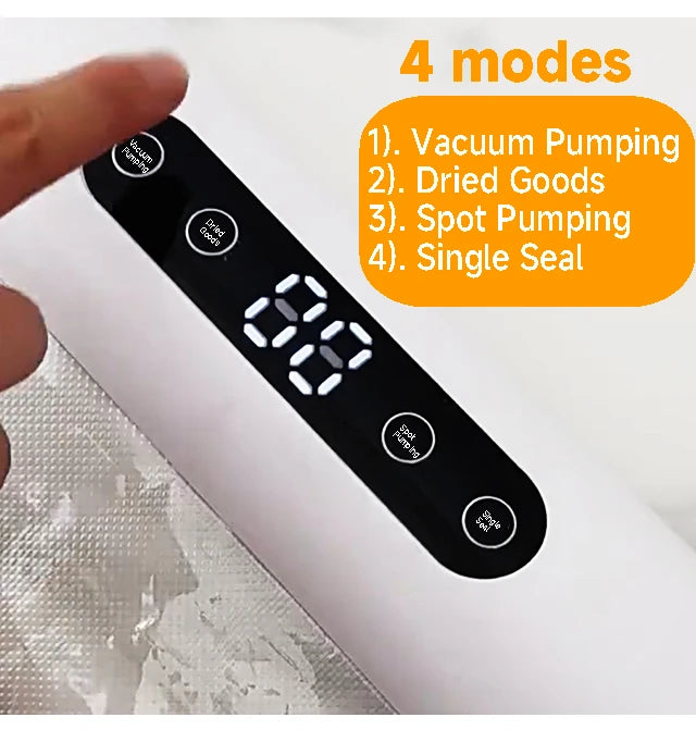 Professional vacuum sealer for packaging of food and kitchen products - Plastic bag sealer