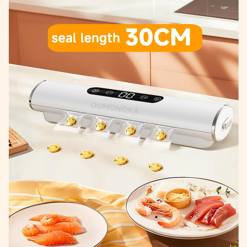 Professional vacuum sealer for packaging of food and kitchen products - Plastic bag sealer