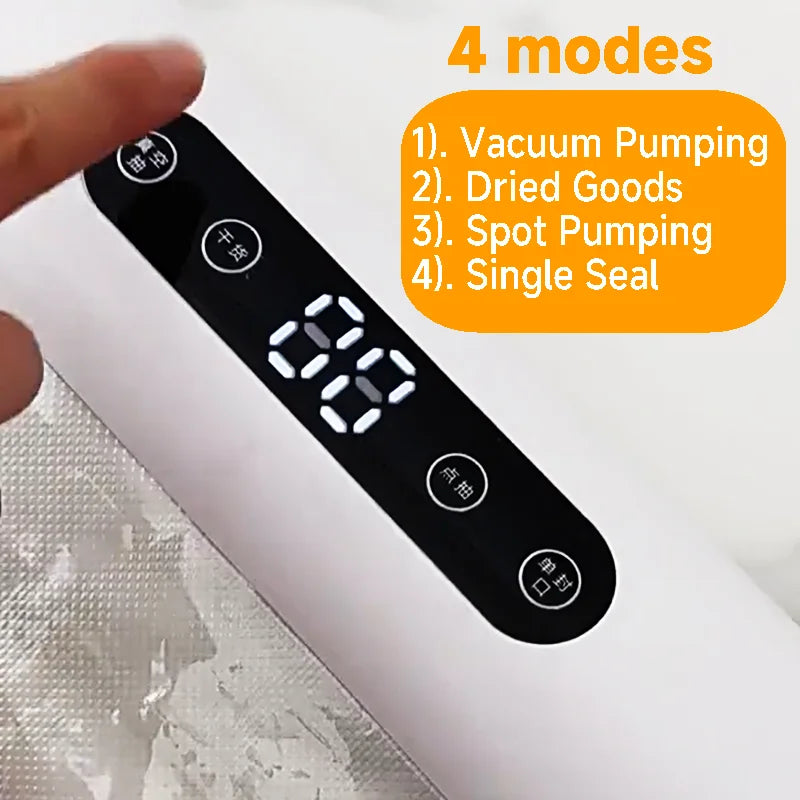 Professional vacuum sealer for packaging of food and kitchen products - Plastic bag sealer