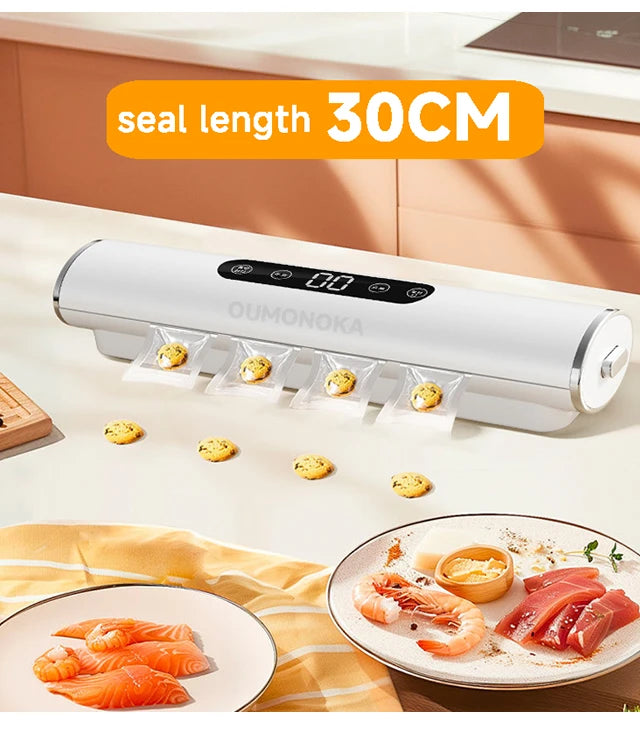 Professional vacuum sealer for packaging of food and kitchen products - Plastic bag sealer