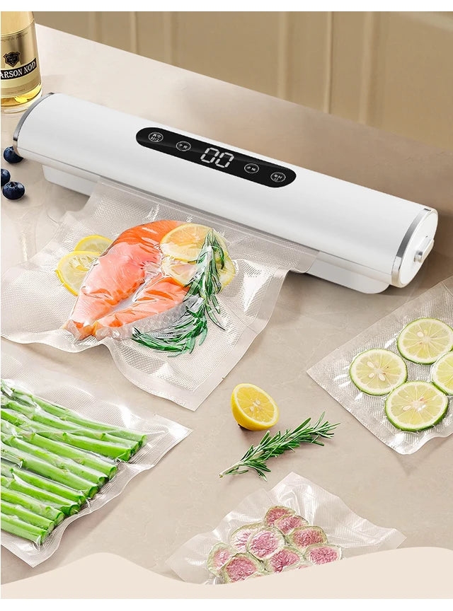 Professional vacuum sealer for packaging of food and kitchen products - Plastic bag sealer